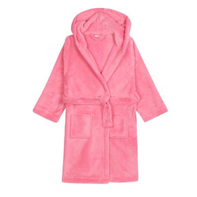 Girls' pink dressing gown